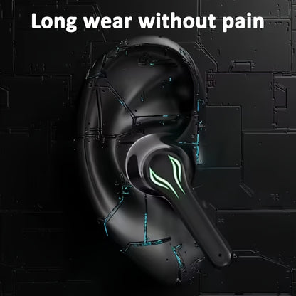[40H Wireless Gaming Earbuds] Wireless Bluetooth Gaming Earbuds | Blue Light, 3D Surround Sound, 40H Battery, Touch Control | Perfect for Streamers & Gamers