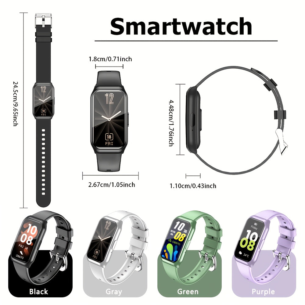 2025 New Smart Bracelet for Phone & for Android - 1.45inch Full Touch Screen, Call/Message Notifications, Music Control, Fitness Tracker with 100+ Sports Modes, Pedometer | Alarm | weather, Silicone Band - Perfect Gift for Me