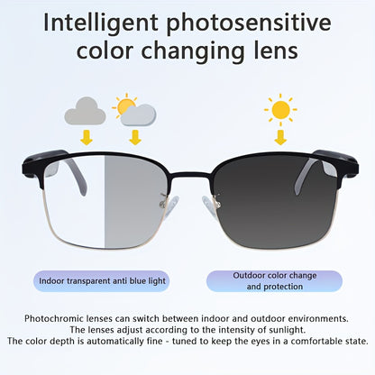 AI Smart Translation Glasses, Supporting 164 Languages, Polarized Lenses, Built-in Microphone Speaker, AI Voice Assistant, Compatible With IOS/Android, Suitable For Both Men And Women, Halloween Gifts
