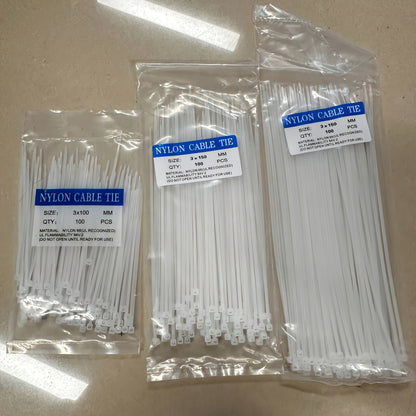 300pcs Heavy-Duty Nylon straps - Extra Strong, Waterproof, Anti-Slip, Black - for Heavy-Duty Binding, Packaging, Gardening, Furniture Assembly, Outdoor/Indoor Use - Multi-Purpose Fastening Tape, Garden Binding Tapes, Textured