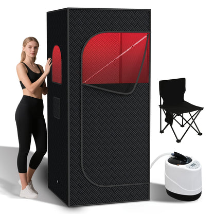 Portable Home Sauna Tent: 9 - Level Heating, with Steamer & Chair - Ideal for Personal Use, Detox, Portable Infrared Sauna, Sauna Accessories, Infrared Sauna for Home, Sauna Blanket, Portable Sauna, Sauna Room, Portable Sauna