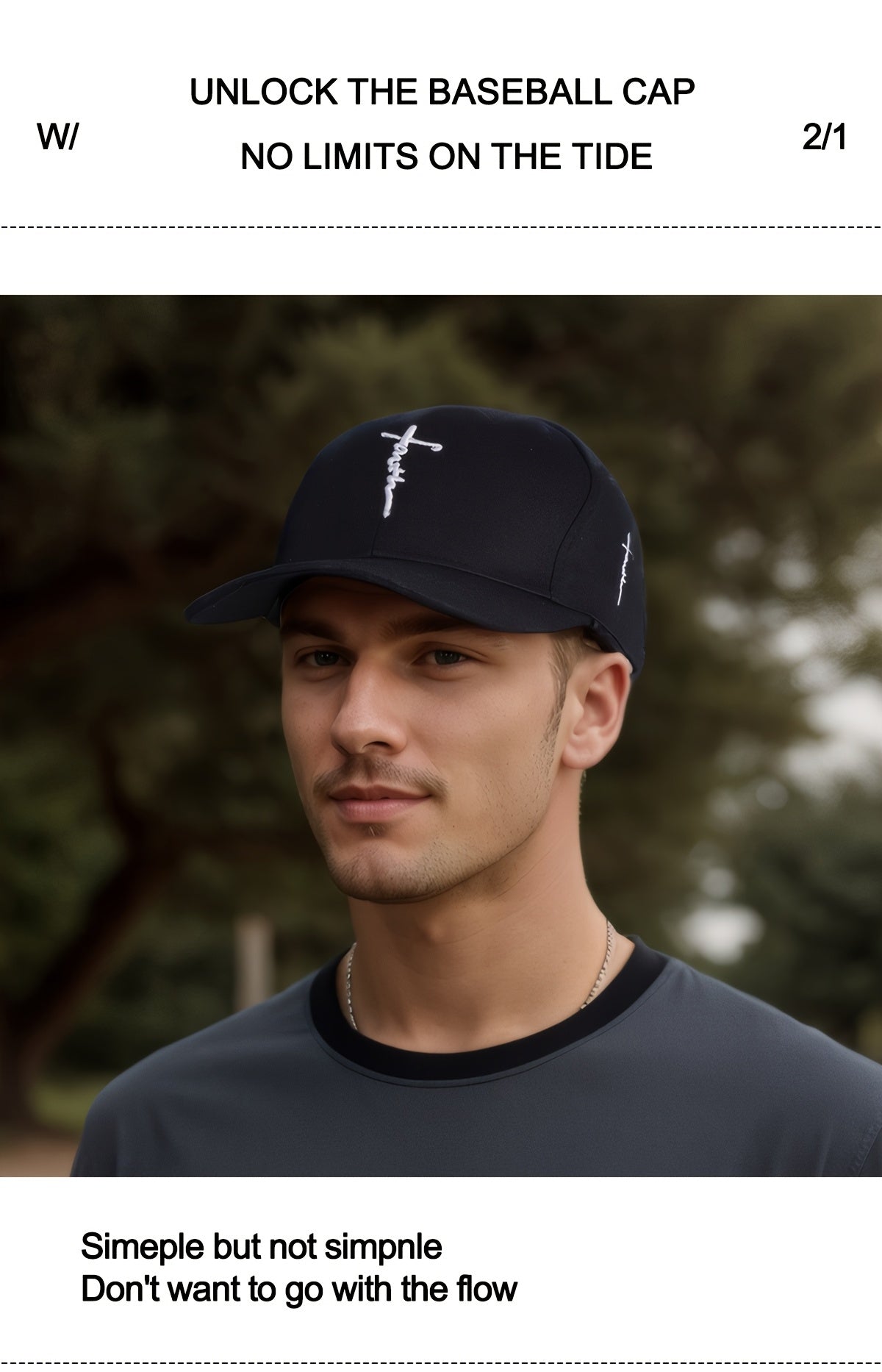 2pcs/set - Fashionable Black and White Baseball Cap, Exquisite Cross Embroidery, Breathable Acrylic Duckbill Design, Suitable for Outdoor Sports, Fashionable for Men and Women, Sports Accessories | Fashionable Headwear | Dura