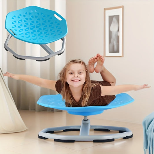 Upgraded Sensory Swivel Chair Suitable for Autistic Kids - 360° Spinning Seat with Handles, Heavy-Duty Rotating Chair for Balance, Coordination & Motor Skills Development, for balance and Coordination Training