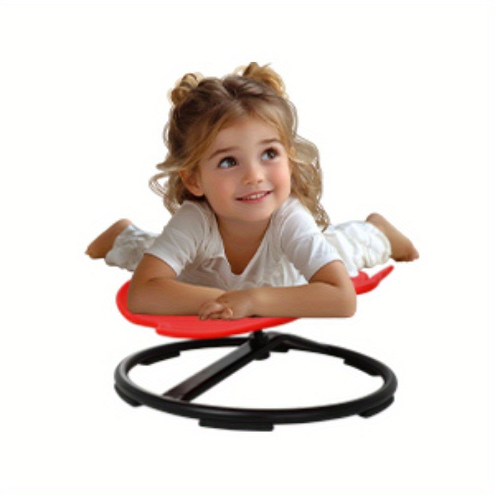 GCCSJ Spinning Chair for Kids Sensory, Kids Swivel Chair, Kids Sensory Swivel Chair, Sit and Spin for Autistic Child, Red Non-Slip Metal Base Spin Sensory Chair, Improving Child'S Brain Development
