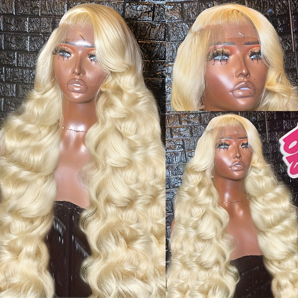 Blond 613 Human Hair Wig 210 Density 30 40Inch Body wave Human Hair Wig 613 Hd Lace Frontal Wig 13x6 Pre Plucked Brazilian Hair