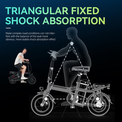 M1 Electric Bike For Adults,35 Miles Range,700W peak motor,20MPH Speed, 48V 20Ah Removable Battery, Dual Disc Brakes, Front And Rear Suspension & Commuter EBike, 14'' all-purpose tire, LCD Mileage Display,, 330lbs Capacity -