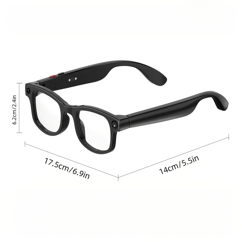 AI Smart Camera Glasses with Wireless 1080P HD Video Recording, Real-Time Translation, Hands-Free Voice Calling, Auto-Tinting Optical Lenses
