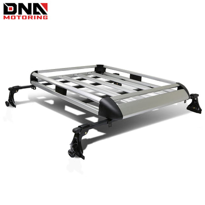 DNA MOTORING Cargo Roof Rack Cross Bar Carrier Basket, with Adjustable Clamps