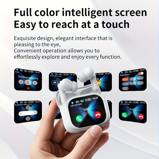 144 Languages Translation, Simultaneous Interpretation Dual-Ear Mode with Digital LED Display TWS In-Ear Headphones with ANC/ENC Noise Cancellation, Built-in Capacitive Microphone Music Sports Fitness
