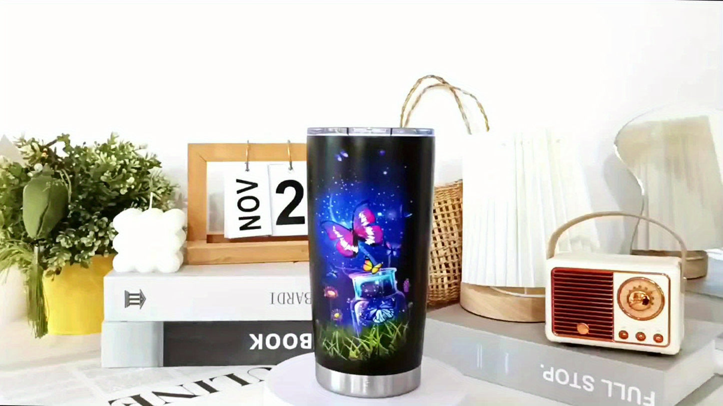 1pc/20Oz Themed Water Cup for Daughter, Holiday Gift, 3D Printed Water Bottle, with Straw Or Direct Drinking, Gift Cup, Car Travel Tumbler, Suitable for Gifting to Daughter, Personalized Cup, Commemorative Water Cup, Kitchen