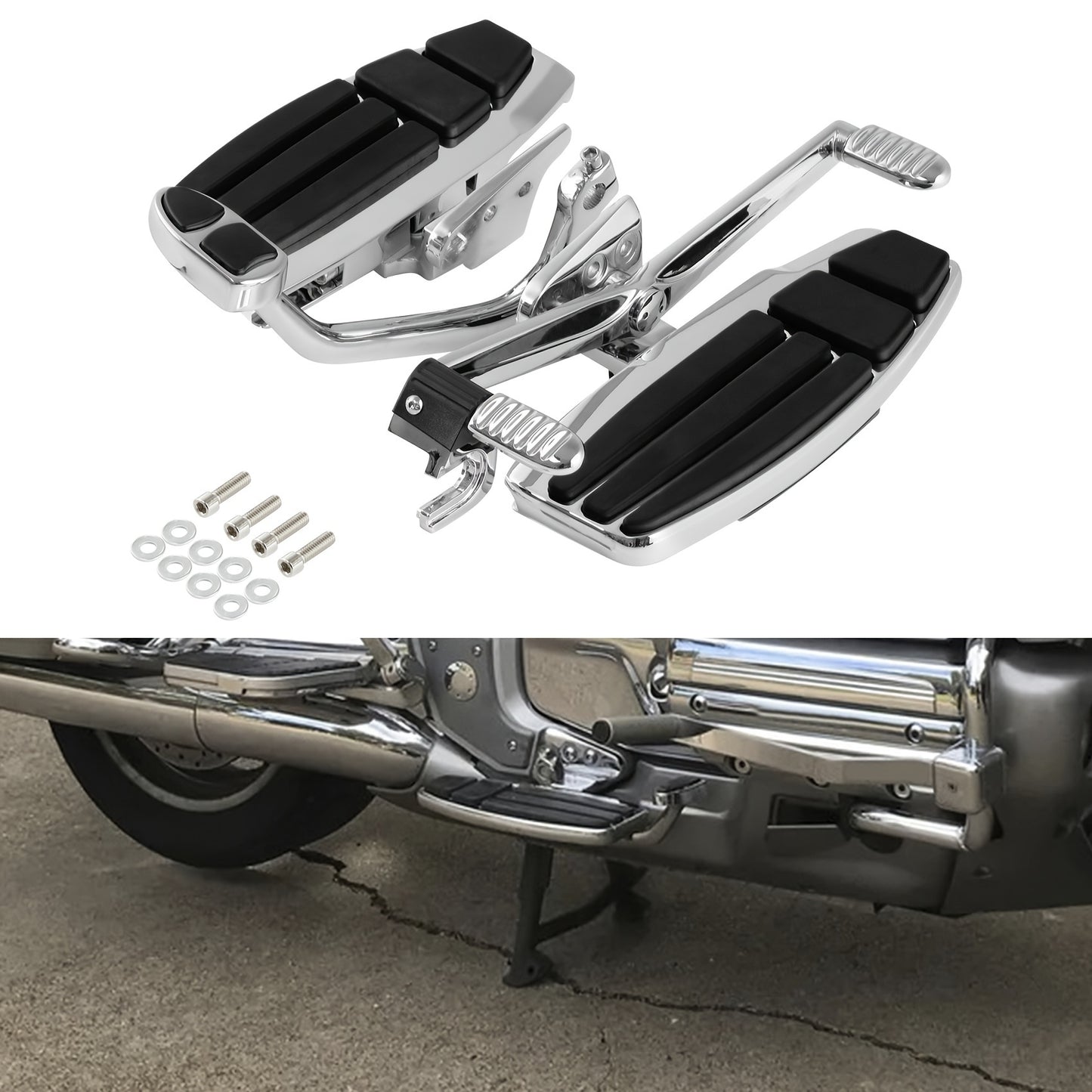 TCMT Driver Foot Board Floorboard Kit Fit For Golden Wing GL1800 2001-2017 F6B 2013-2017 Valkyrie 2014-2015 Motorcycle