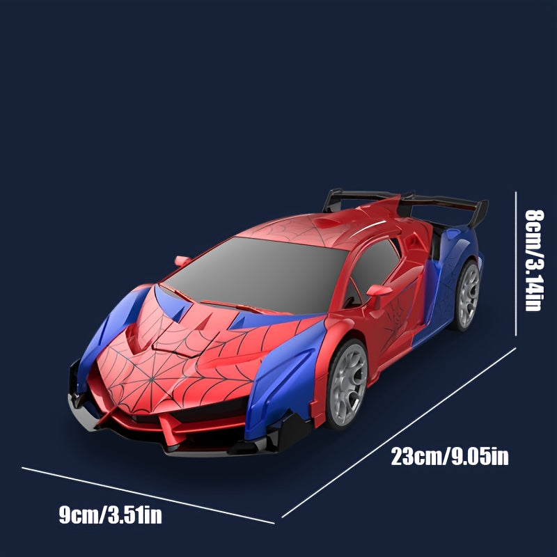 Convert remote control car toys, rechargeable batteries, 2.4GHz remote control car with one-click transformation, fast 360-degree rotating robot - the perfect gift for children