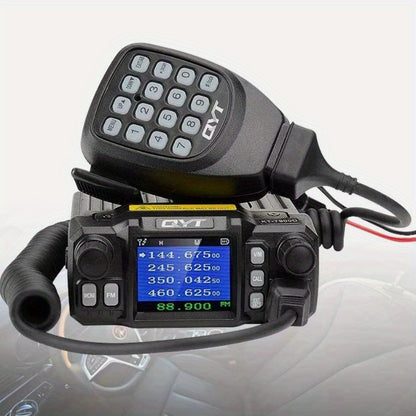 QYT KT-7900D 25W Quad Band Mobile Radio with Lighter Power, 200-Channel UHF/VHF Car Ham Radio, External Speaker/PTT, CTCSS/DCS Coding, Unlock - for Truck, RV, Boat (KT7900D)