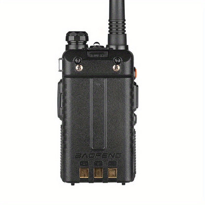 BAOFENG Upgraded UV-5R Dual Band 10 Km Long Range Two-Way Radio BF-UV5RT FM Transceiver Suitable for Car Driving, Outdoor Camping, Wilderness Hunting etc, Without Battery