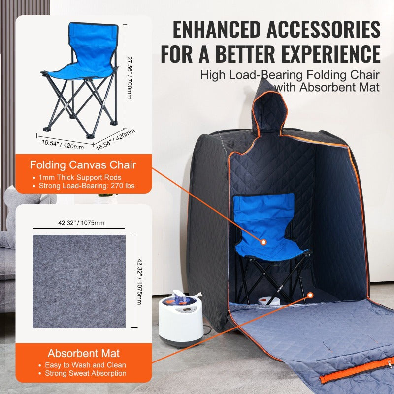Join the Craze Portable Steam Sauna Tent 1200W Personal Spa Loss Weight Detox Therapy Last Few Left