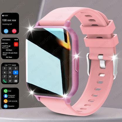 High Definition Full Touch Smartwatch, Suitable for Both Men and Women - Wireless Calling/Text Messaging/Multiple Exercise Modes/Remote Camera Control/Fitness Recording, for iPhone/Android, Modern Style, Perfect Gift for Men/
