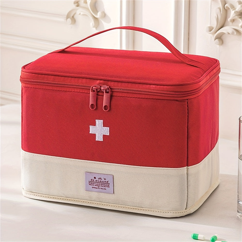Dustproof Moistureproof Large Capacity Classified Medical Bag, New Foldable First Aid Bag, Travel Household Medicine Storage Bag, Travel Accessories, Can Be Used for Travel, Suitable for Travel