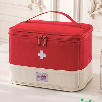 Dustproof Moistureproof Large Capacity Classified Medical Bag, New Foldable First Aid Bag, Travel Household Medicine Storage Bag, Travel Accessories, Can Be Used for Travel, Suitable for Travel