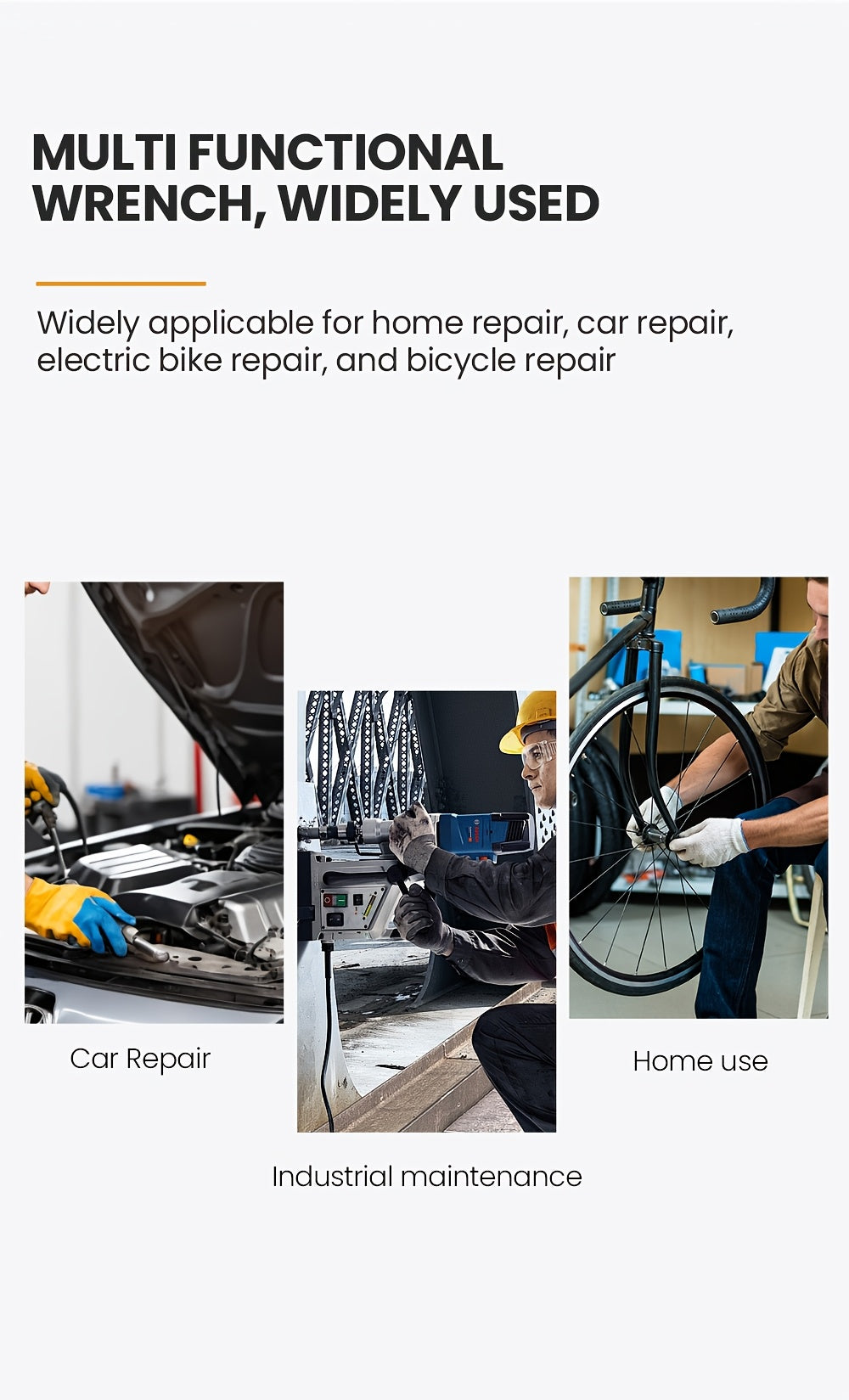 AIRAJ Multi-functional Socket Wrench Head 360 Degree Rotation Automatic Locking Hardness High Torque High Not Slip Gear Applicable Scope Is Wide, Can Be Used for Maintenance, Car Maintenance, Bicycle Maintenance, Bicycle Repa