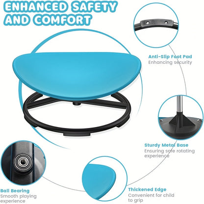 Swivel Chair For Autistic Children, Sensory Chair For Autistic Children 360 Degree Swivel Ergonomically Designed To Train Body Coordination, No Assembly Required, Non-Slip Designed Sensory Swivel Chair For Children, Easter Gi