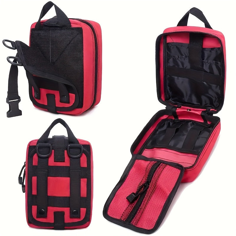 333pcs Professional-Grade First Aid Kit, 33 Unique Items for Outdoor Survival - Includes Scissors, Tweezers, Splint, Whistle, And More - Ideal for Hiking, Camping, Hunting, Car, Boat, Travel, And Exploration - Perfect Gift fo