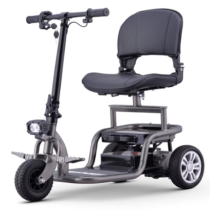 Premium Big Wheel Mobility Scooter for Seniors Adults, Electric Scooter with16'' Front Wheel, Adjust Height Seat and Foldable Handlebar, Led Lights, Max Load 300lb, Charger Included
