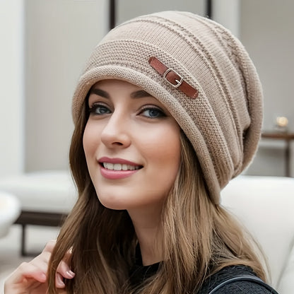 Warm Beanie Hat - Lightweight Winter Cap with Adjustable Buckle Closure, Soft Stretchy Beanie for Men & Women, Outdoor Activities, Christmas, Halloween, New Year'S - (Hand Washable) - Ideal Gift for Mother's/Father'S Day, Fes