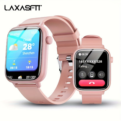 Smart Watch for Men And Women, 1.83inch HD Screen Full Touch Screen, Call & Message Functions, Pedometer, Multiple Sports Modes, Water, Compatible with IOS/Android Devices, Simple Style, Ideal Gift for Any Occasion