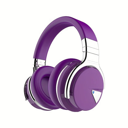 Active Noise Cancelling Wireless Headphones, 30H Playtime, with Microphone, Deep Bass, 30 Hours Playtime
