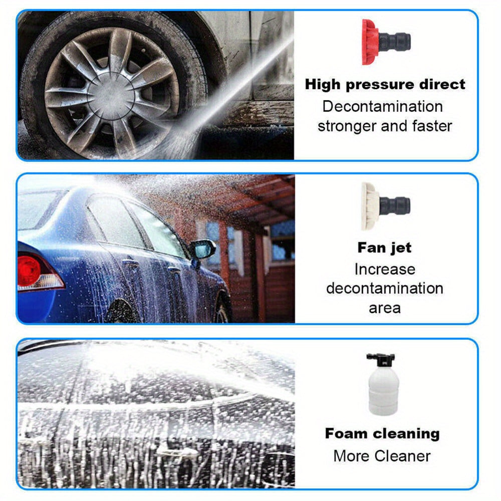 300W 30Bar Cordless High Pressure Car Washer Spray Water Gun Foam Generator Car Washing Machine for Home