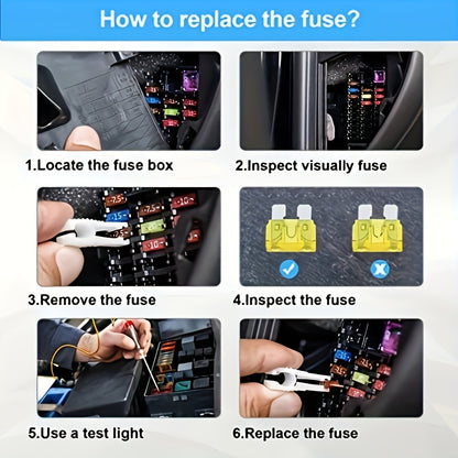 300pcs Car Fuse Kit, Including 160 Mini Fuses, 90 Standard Fuses, 50 Micro Fuses, 1 Removal Tool - Aluminum Alloy, Mixed Colors, Uncharged, Suitable for Cars, RVs, Trucks, Motorcycles 2A 3A 5A 7.5A 10A 15A 20A 25A 30A 35A 40A
