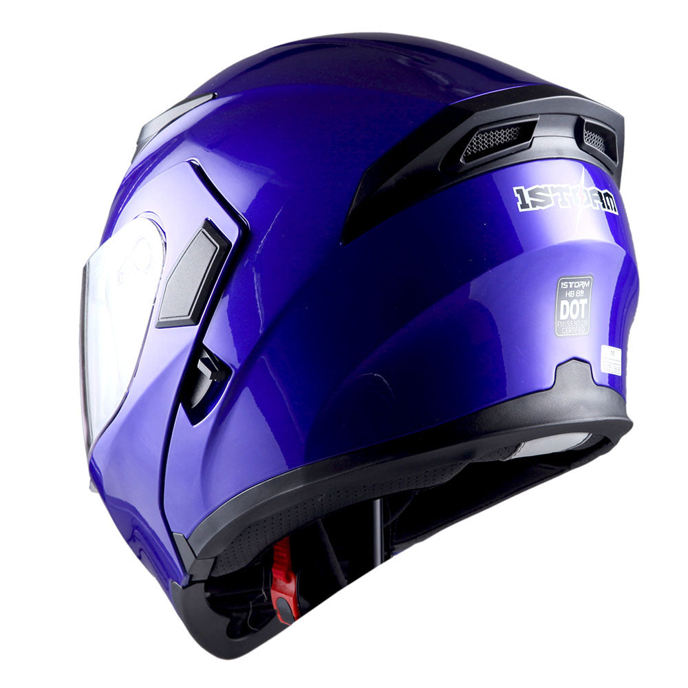 MOTORCYCLE MODULAR FULL FACE HELMET FLIP UP DUAL VISOR HELMET