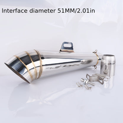 Universal 51Mm Motorcycle Exhaust Pipe Elbow Suitable for Scooters Like DUKE390, RC390, GSX250R, DL250, Ninjia250, Nmax125, And KTM