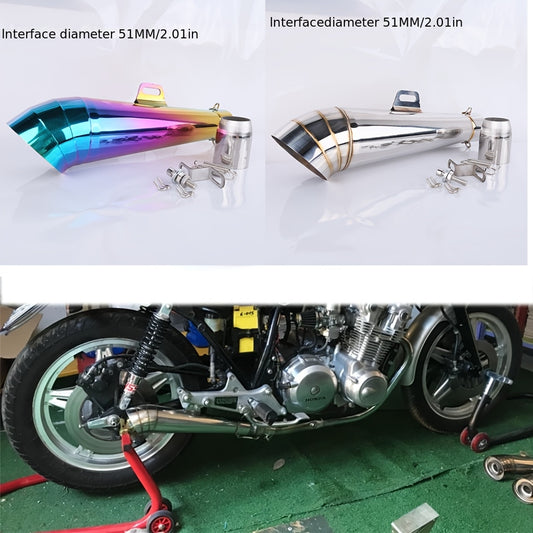 Universal 51Mm Motorcycle Exhaust Pipe Elbow Suitable for Scooters Like DUKE390, RC390, GSX250R, DL250, Ninjia250, Nmax125, And KTM