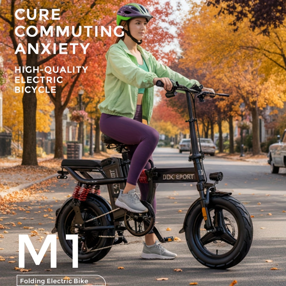 Foldable Electric Bike for Adults & Teens, M1 700W Ebike, 48V 20Ah Removable Battery 32km/h, LCD Display, Perfect for Back to College, Dual Disc Brakes, Commuting, Camping And Giving (Fall Deal)