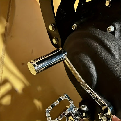 A Motorcycle Modified Shift Lever/Footpeg Kit - Compatible with Sportster 883/1200, Dyna, Fat Bob, Breakout, Softail, And Touring Series - Aluminum Shift Connecting Rod.