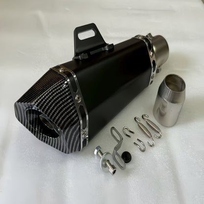 1pc Stainless Steel Motorcycle Exhaust Universal Fit, 51mm Connection Pipe with DB Killer Sticker, for HONDA Yamaha NC700 Z900 GSXR1000 SV650 R6 R3 ZX6R ZX10 K7 MT07 Z1000 and More Street Sport Bike Performance Upgrade – Su