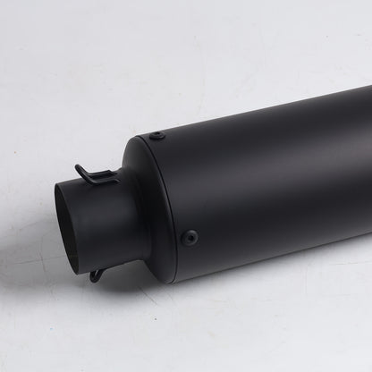 [Stainless Steel Pipe] 1pc of oblique stainless steel motorcycle exhaust pipe, high temperature resistant, suitable for most motorcycles (caliber 51mm)