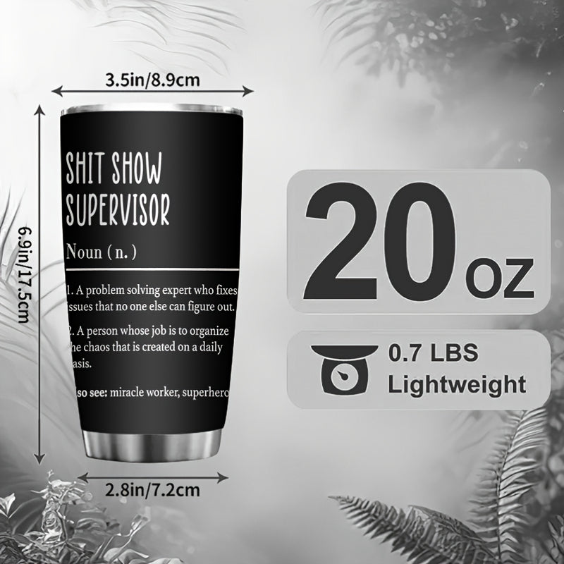1pc Nurse-Themed 20oz Stainless Steel Tumbler - Double-Wall Vacuum Insulated Travel Mug with Print Cup, Hot/ for Nurses, Birthday & Valentine's/Mother's Day Gifts Suitable for Nurses, Healthcare Workers, Students