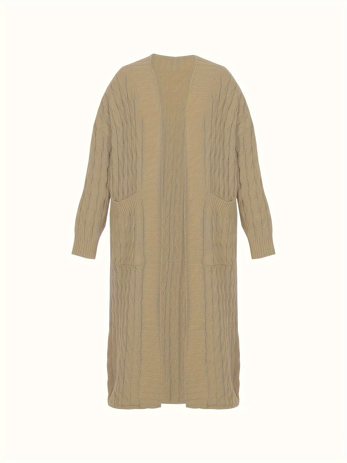 [Cardigan Sweater] Plus Size - Plus Size Cardigan Sweater A23A062
