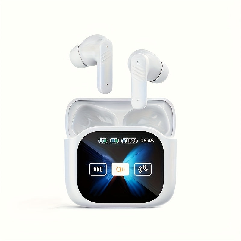 144 Languages Translation, Simultaneous Interpretation Dual-Ear Mode with Digital LED Display TWS In-Ear Headphones with ANC/ENC Noise Cancellation, Built-in Capacitive Microphone Music Sports Fitness