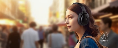 Hybrid Active Noise Cancelling Headphones Wireless Headphones