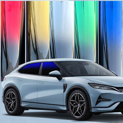 RV Dual tone Gradient Thermal Insulation Film - Explosion proof, Color Contrasting Car Solar Sunshade - Suitable and Easy to Install PET Material Accessories Window Sticker Kit Window Film Suitable for RV RV Glass and Home Wi