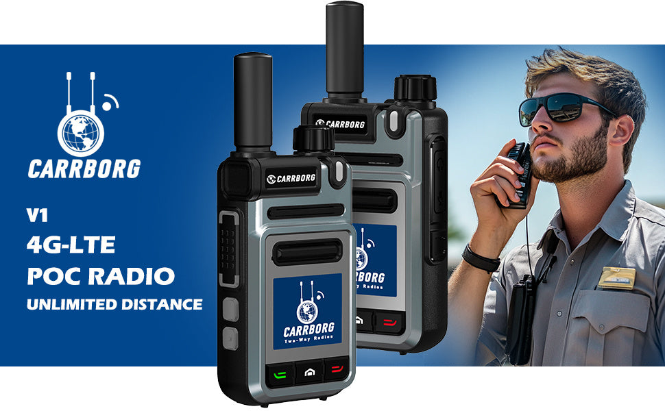 2 Pack V1 Global 4G/5G Walkie Talkie Two Way Radio System with SIM Cards, 4000mAh Type-C Battery- Handheld VHF/UHF Radios for Hunting, Fishing, Outdoor, Camping, Emergencies - Global Coverage (Compatible with 2.4G/3G/4G/5G)