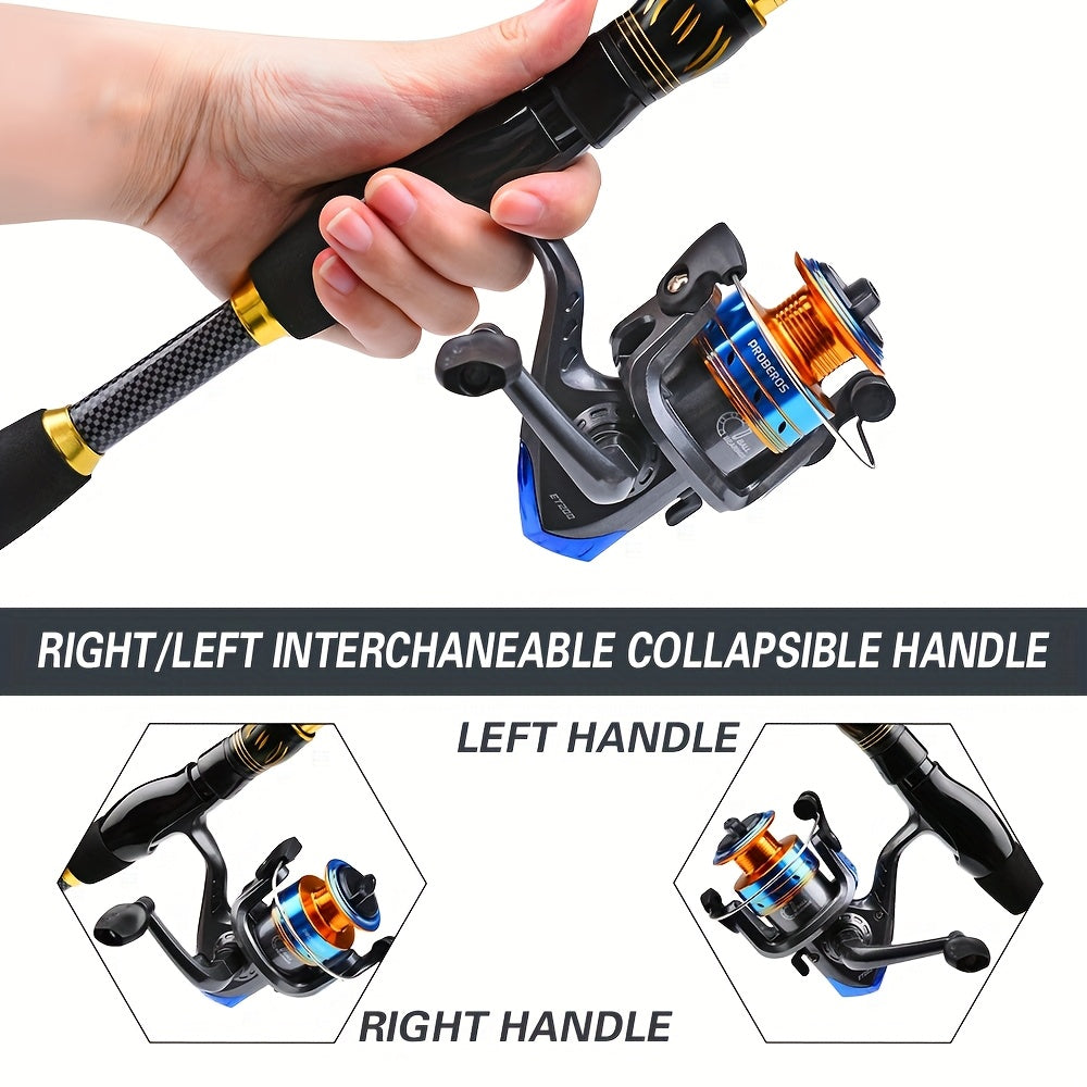 Full-Size Sea Fishing Rod: 1.5/1.8/2.1/2.4m Casting Rod with Reel & Bag – Long-Range Offshore Gear, Offshore Fishing, Saltwater Fishing, Compact Design, Portable Setup, Corrosionresistant, Sturdy Reel, Fishing Set, Complete