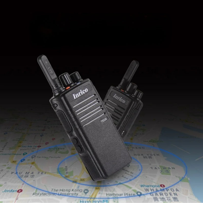 2pcs 4G LTE Zello Network Radio Ptt Walkie Talkie GPS WIFI Android Walkie Talkie Inrico T522A