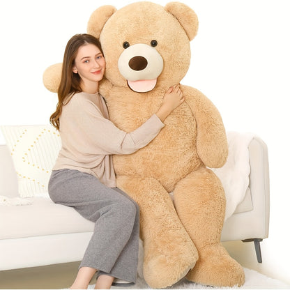 MorisMos Giant Teddy Bear Plush 5 Feet, Life Size Huge Teddy Bears for Girlfriend Boyfriend, 5 Foot Large Bear Gifts, Baby Shower, Birthday, Anniversary Gift, Romantic Gift, Oversized Stuffed Animal, Cute Plushie, Highquality