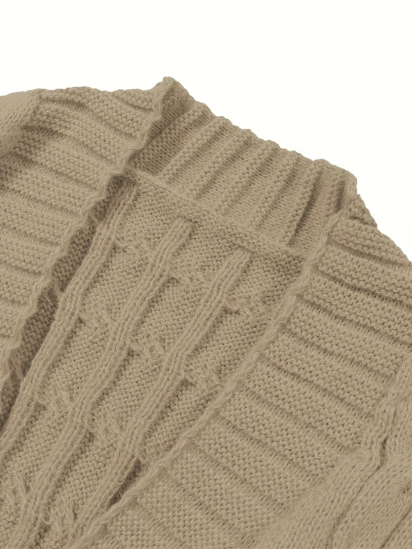 [Cardigan Sweater] Plus Size - Plus Size Cardigan Sweater A23A062