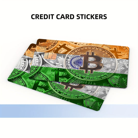 Glitter Credit Card Ultra-thin Skin Vinyl No Residue Sticker Suitable For Credit Card Debit Card Transportation Card Key Card Skin