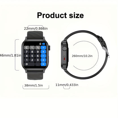 New Stylish Smartwatch, GPS Watch, 2.01-inch Large Screen, Battery, High Quality, Multiple Dials, Wireless Calling and Text Reminders, 100+ Sports Modes, Suitable for Men's and Women's Fitness Tracking Watch | Modern Smartwat